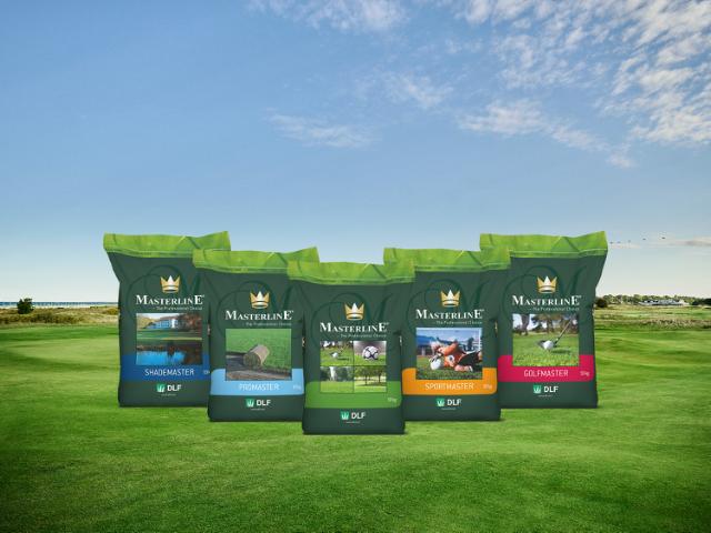 Photo of the Turfline mixture range on a green lawn